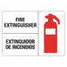 Fire Extinguisher Sign 14inx10in Plastic