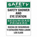 Office and Facility Sign 14x10in Plastic