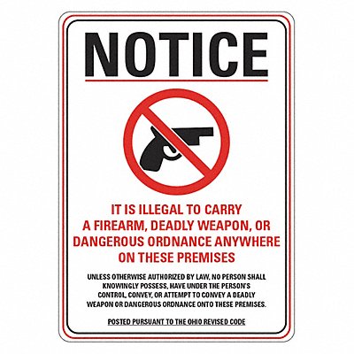 Security Sign 14 in x 10 in Plastic