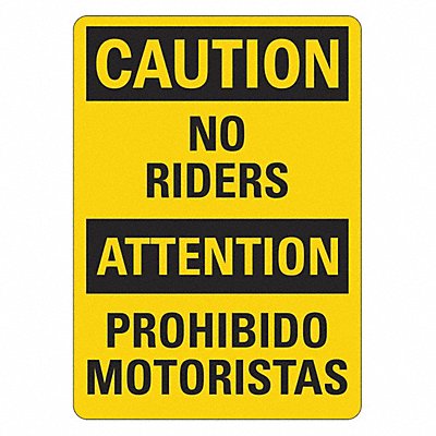 Traffic Safety Sign 14inx10in Plastic