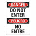 Danger Sign 14 inx10 in Plastic