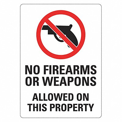 Security Sign 14x10in Rflctive Sheeting