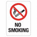 No Smoking Sign 10inx14in NonPVC Polymer
