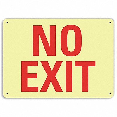 Aluminum Exit  Entrance Sign 7x10in