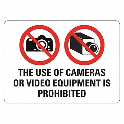 Rflctv Surveillance Sign 10x14in Alum