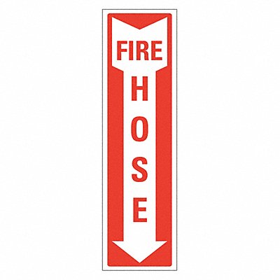 Fire Sign 14x4in Alum