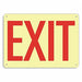 Aluminum Exit  Entrance Sign 10x14in