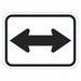 Arrow Double Traffic Sign 9 x 12 