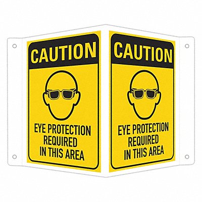 Personal Protection Sign 6 x4 Aluminum