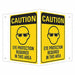 Personal Protection Sign 6 x4 Aluminum