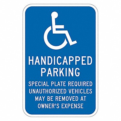 ADA Handicapped Parking Sign 18 x 12 