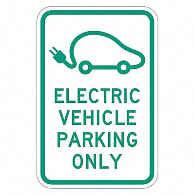 Electric Vehicle Parking Sign 18 x 12 