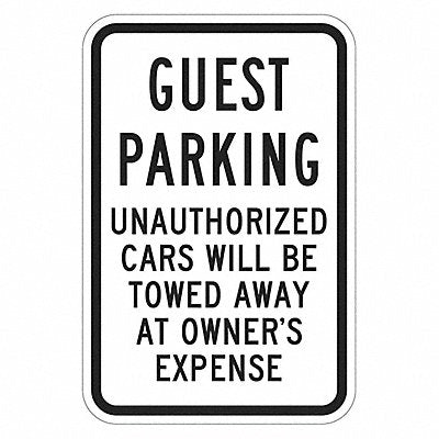 Guest Parking Sign 18 x 12 