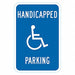 ADA Handicapped Parking Sign 18 x 12 