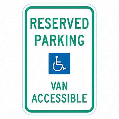 ADA Handicapped Parking Sign 18 x 12 