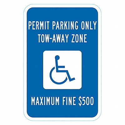 ADA Handicapped Parking Sign 18 x 12 