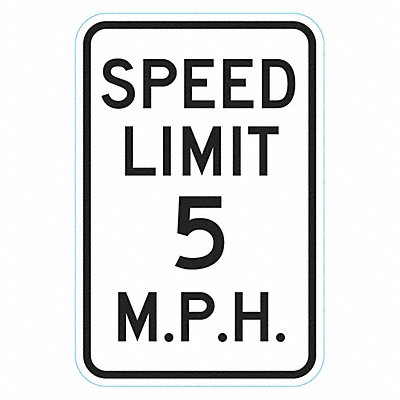 Speed Limit Traffic Sign 18 x 12 