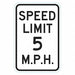 Speed Limit Traffic Sign 18 x 12 