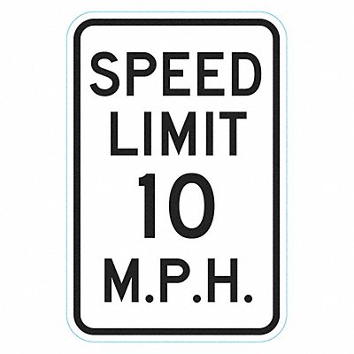 Speed Limit Traffic Sign 18 x 12 