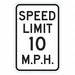 Speed Limit Traffic Sign 18 x 12 