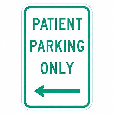 Patient Parking Sign 18 x 12 