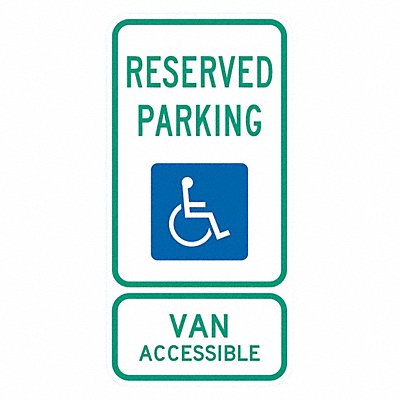 ADA Handicapped Parking Sign 24 x 12 