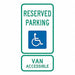 ADA Handicapped Parking Sign 24 x 12 