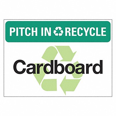 Eco Pitch In  Recycle Sign 10x14in PK5