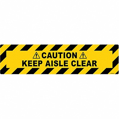 Anti-Slip Floor Sign 6 in x 24 in Vinyl
