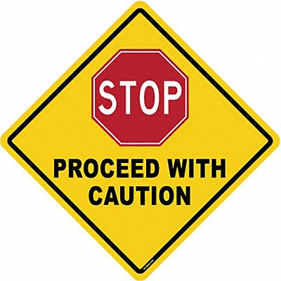 Anti-Slip Floor Sign 17 in x 17 in Vinyl