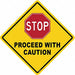 Anti-Slip Floor Sign 17 in x 17 in Vinyl