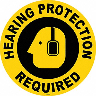 Anti-Slip Floor Sign 8 inx 8in Vinyl PK2
