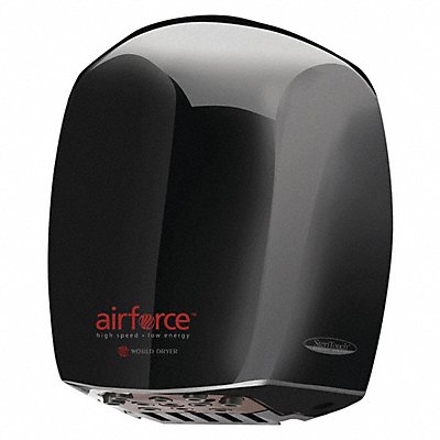 Hand Dryer Alum Cover Black Automatic