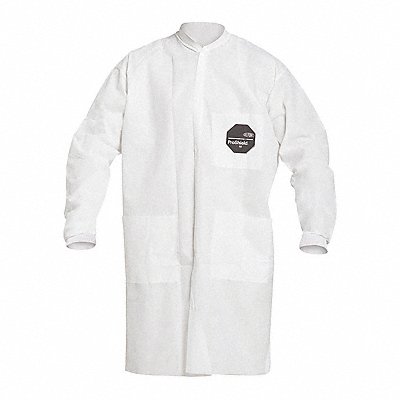 K7318 Lab Coat White Snaps XL PK30