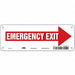 Safety Sign 3.5in x 10in Glow Vinyl