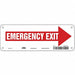 Safety Sign 3.5in x 10in Polyethylene