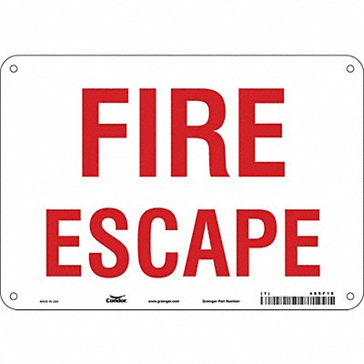 Safety Sign 7 in x 10 in Aluminum