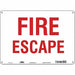 Safety Sign 10 in x 14 in Polyethylene