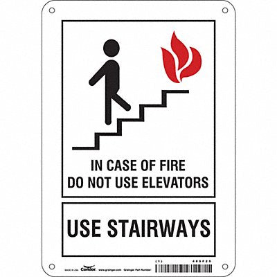 Safety Sign 10 inx7 in Polyethylene