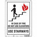 Safety Sign 14 in x 10 in Polyethylene