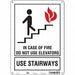 Safety Sign 14 in x 10 in Polyethylene