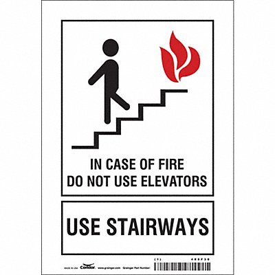 Safety Sign 10 in x 7 in Vinyl