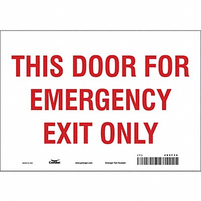 Safety Sign 7 in x 10 in Vinyl