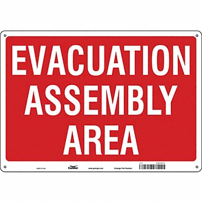 Safety Sign 14 in x 20 in Aluminum