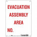 Safety Sign 10 in x 7 in Aluminum