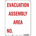 Safety Sign 14 in x 10 in Polyethylene