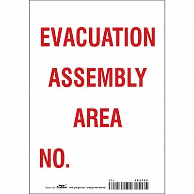 Safety Sign 10 in x 7 in Vinyl