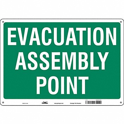 Safety Sign 14 in x 20 in Polyethylene