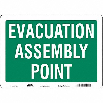 Safety Sign 10 in x 14 in Vinyl