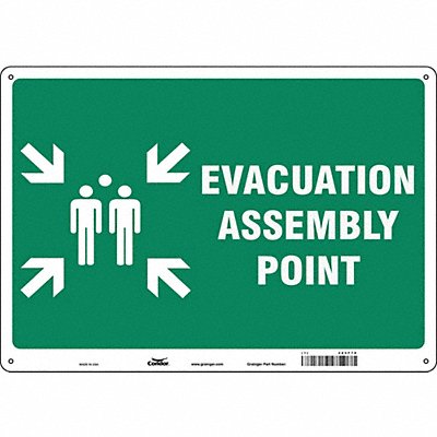Safety Sign 14 in x 20 in Aluminum
